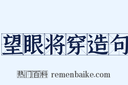 望眼将穿造句是什么意思的图片